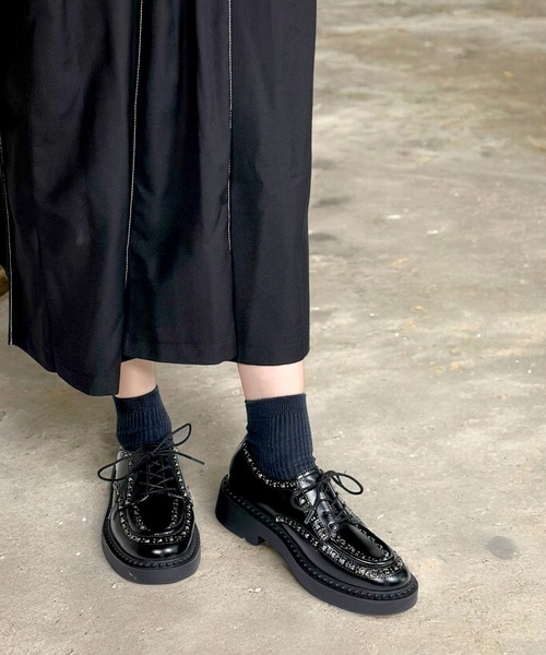 ASH（アッシュ）の「ASH/アッシュ【MAX】スタッズレースアップシューズ ドレスシューズ マニッシュ（ドレスシューズ・レディース・ブラック・35/39/38/37/36）」の10枚目の写真