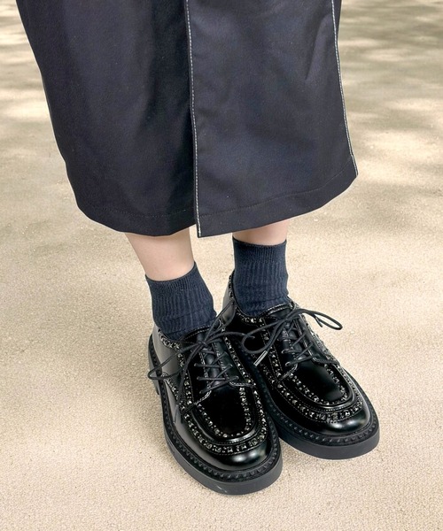 ASH（アッシュ）の「ASH/アッシュ【MAX】スタッズレースアップシューズ ドレスシューズ マニッシュ（ドレスシューズ・レディース・ブラック・35/39/38/37/36）」の12枚目の写真