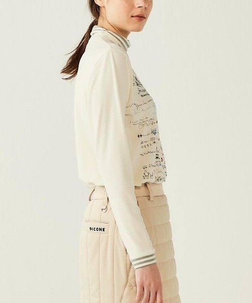 Picone CLUB（ピッコーネクラブ）の「手描き風イラスト起毛プルオーバー（Tシャツ/カットソー・レディース・グレー/ブラック/ホワイト/ピンク・L/M/S）」の14枚目の写真