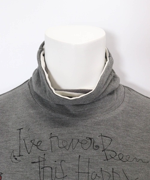 Picone CLUB（ピッコーネクラブ）の「手描き風イラスト起毛プルオーバー（Tシャツ/カットソー・レディース・グレー/ブラック/ホワイト/ピンク・L/M/S）」の20枚目の写真