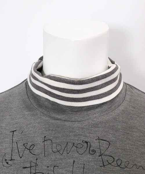 Picone CLUB（ピッコーネクラブ）の「手描き風イラスト起毛プルオーバー（Tシャツ/カットソー・レディース・グレー/ブラック/ホワイト/ピンク・L/M/S）」の21枚目の写真