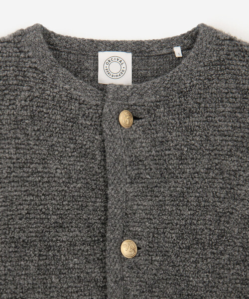 ORCIVAL（オーシバル）の「ORCIVAL | ブークレニットカーディガン WOMEN（カーディガン/ボレロ・レディース・ネイビー/グレー・1）」の7枚目の写真