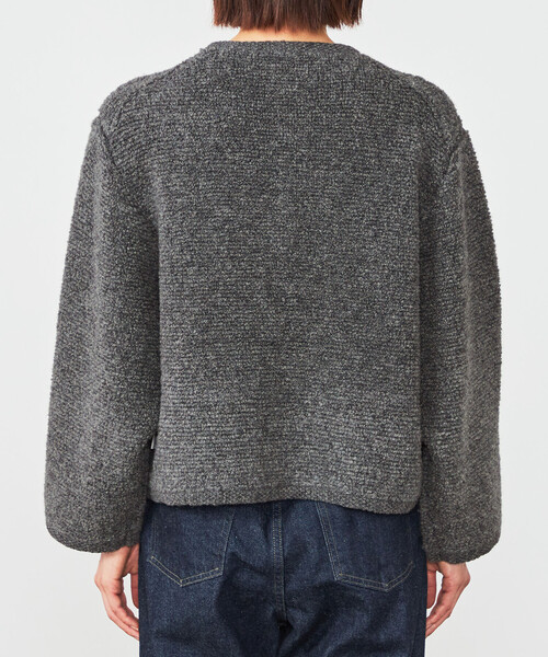 ORCIVAL（オーシバル）の「ORCIVAL | ブークレニットカーディガン WOMEN（カーディガン/ボレロ・レディース・ネイビー/グレー・1）」の14枚目の写真