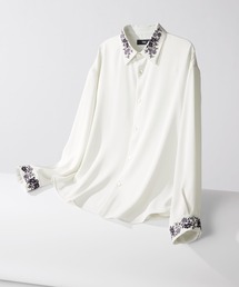 HARE ハレ　ブラウス　シャツ　半袖　ボウタイ　アイボリー？オフホワイト？ HARE（ハレ）の「オーバーソフトシアーシャツ(HARE)（シャツ
