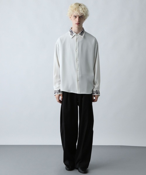 SET UP対応 イージーケア機能】TOROMIシシュウシャツ(HARE)（シャツ