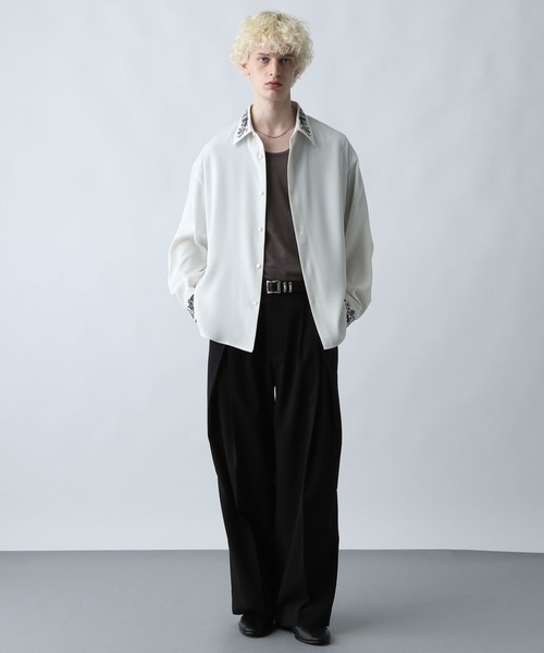 SET UP対応 イージーケア機能】TOROMIシシュウシャツ(HARE)（シャツ