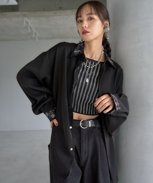 SET UP対応 イージーケア機能】TOROMIシシュウシャツ(HARE)（シャツ