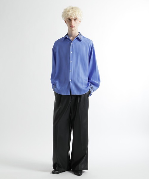 SET UP対応 イージーケア機能】TOROMIシシュウシャツ(HARE)（シャツ