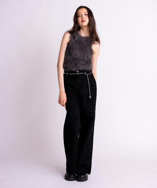 セール】フロッキーレオパードJ/Wワイドストレートパンツ（その他