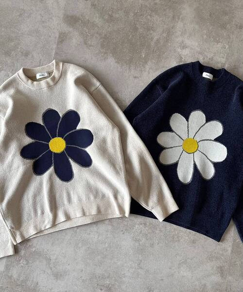 FFEIN（フェイン）の「【FFEIN（フェイン）】フラワーモールニット 