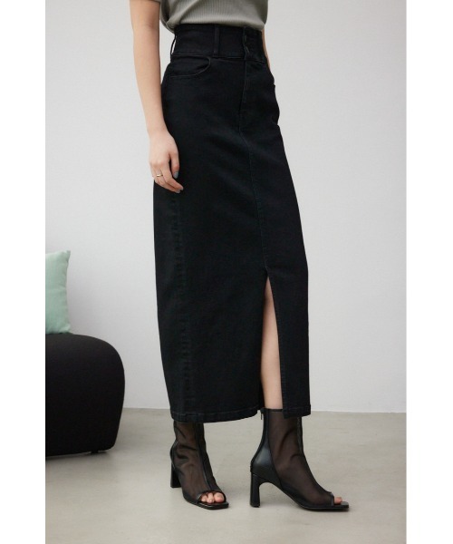 AZUL by moussy(アズールバイマウジー)の「【サイズ,身長別画像あり】AZUL DENIM ハイウエストスカート(デニムスカート・レディース・ライトブルー・X-SMALL/LARGE/SMALL/MEDIUM)」の19枚目の写真
