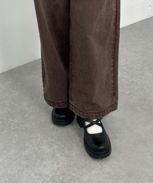 archives（アルシーヴ）の「ダブルクロスパンプス（パンプス・レディース・ブラック・MEDIUM/LARGE）」の6枚目の写真