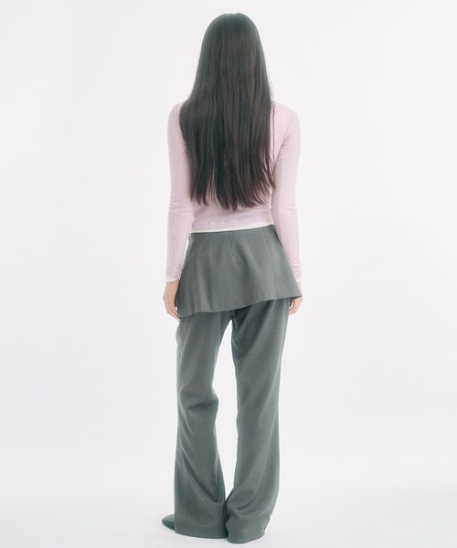 FEKETE（フェケテ）の「wrap skirt / ラップスカート（スカート・レディース・グレー/ブラック・FREE）」の22枚目の写真