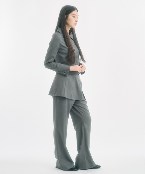 FEKETE（フェケテ）の「wrap skirt / ラップスカート（スカート・レディース・グレー/ブラック・FREE）」の9枚目の写真