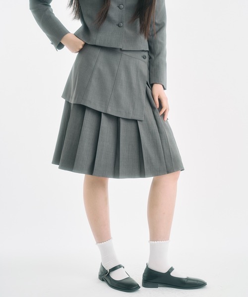 FEKETE（フェケテ）の「wrap skirt / ラップスカート（スカート・レディース・グレー/ブラック・FREE）」の20枚目の写真