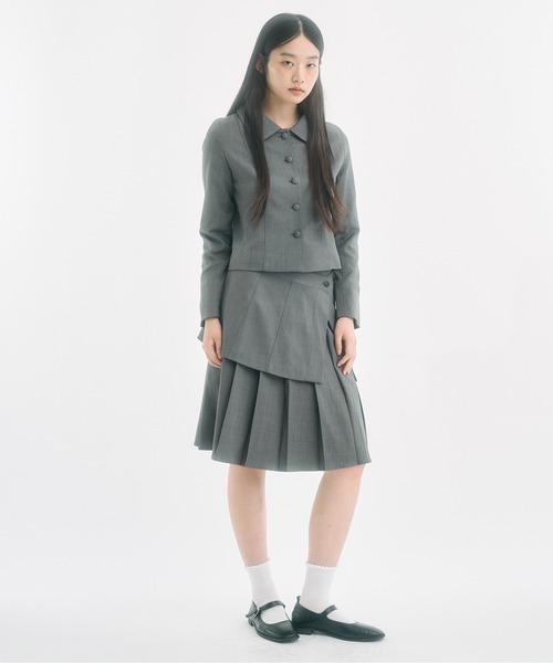 FEKETE（フェケテ）の「wrap skirt / ラップスカート（スカート・レディース・グレー/ブラック・FREE）」の17枚目の写真