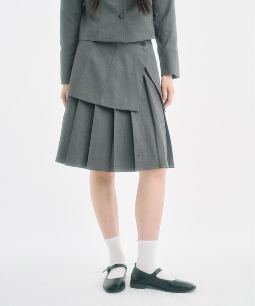 FEKETE（フェケテ）の「wrap skirt / ラップスカート（スカート・レディース・グレー/ブラック・FREE）」の18枚目の写真