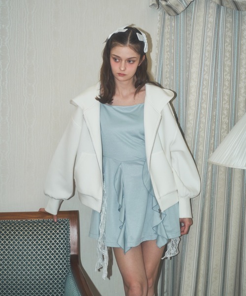 セール】【初回即完】ファーフードもちっとボリュームパーカー