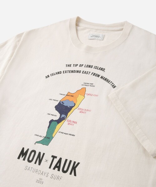 Saturdays NYC(サタデーズ ニューヨークシティ )の「Sunburned Souvenir Relaxed SS Tee(Tシャツ/カットソー・メンズ・オフホワイト/ブラック・L/M/S)」の15枚目の写真