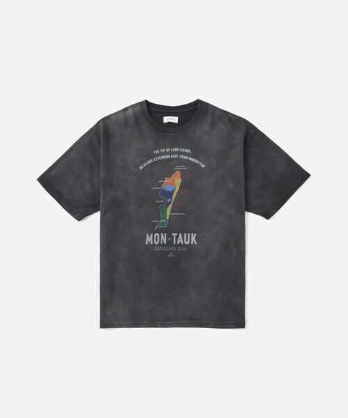 Saturdays NYC(サタデーズ ニューヨークシティ )の「Sunburned Souvenir Relaxed SS Tee(Tシャツ/カットソー・メンズ・オフホワイト/ブラック・L/M/S)」の12枚目の写真