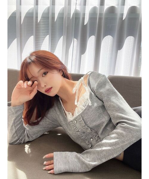 RESEXXY(リゼクシー)の「レイヤードカットソー(Tシャツ/カットソー・レディース・グレー/ブラック/ベージュ・FREE)」の11枚目の写真