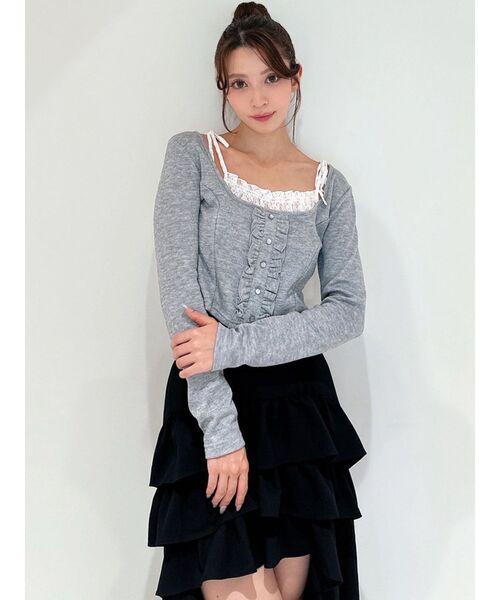 RESEXXY(リゼクシー)の「レイヤードカットソー(Tシャツ/カットソー・レディース・グレー/ブラック/ベージュ・FREE)」の19枚目の写真