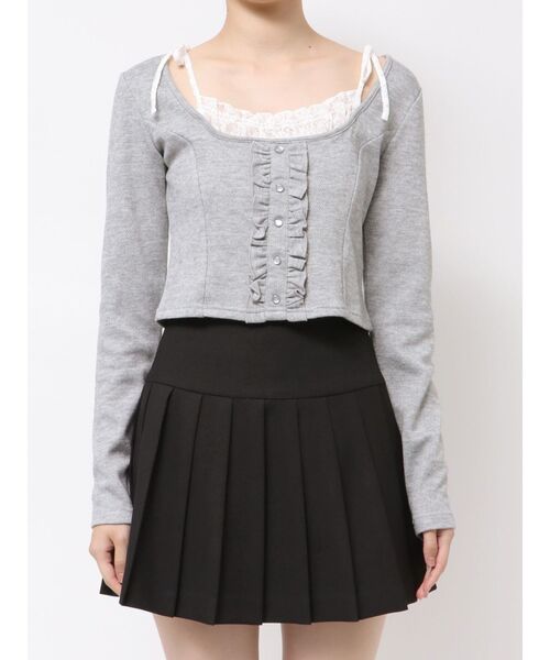 RESEXXY(リゼクシー)の「レイヤードカットソー(Tシャツ/カットソー・レディース・グレー/ブラック/ベージュ・FREE)」の22枚目の写真