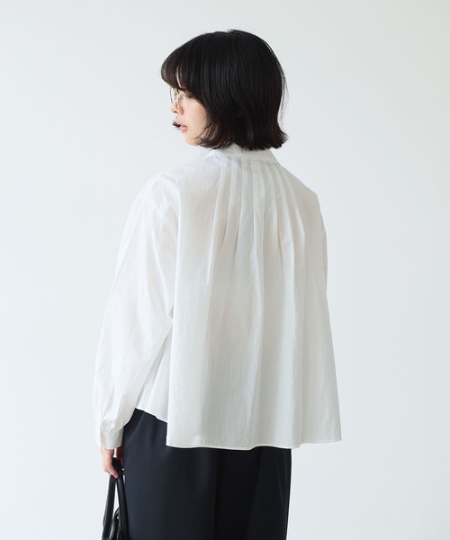 basic cotton タックブラウス（シャツ/ブラウス）｜bulle de savon