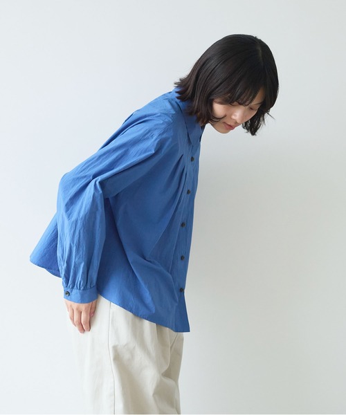 basic cotton タックブラウス（シャツ/ブラウス）｜bulle de savon