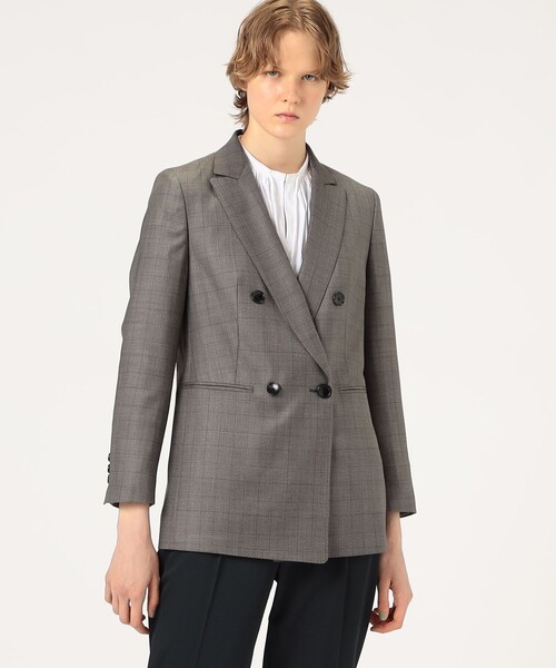TOMORROWLAND collection(トゥモローランドコレクション)の「365 GLEN CHECK ダブルブレストジャケット(テーラードジャケット・レディース・ブラウン系その他・36/38)」の3枚目の写真