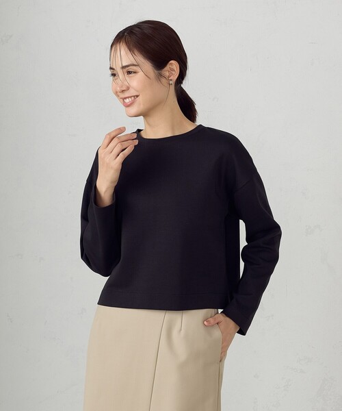 COMME CA ISM（コムサイズム）の「クロップド丈　ロンＴ（Tシャツ/カットソー・レディース・ブラック/ホワイト・X-LARGE/SMALL/LARGE/MEDIUM）」の14枚目の写真