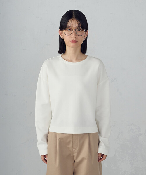 COMME CA ISM（コムサイズム）の「クロップド丈　ロンＴ（Tシャツ/カットソー・レディース・ブラック/ホワイト・X-LARGE/SMALL/LARGE/MEDIUM）」の15枚目の写真