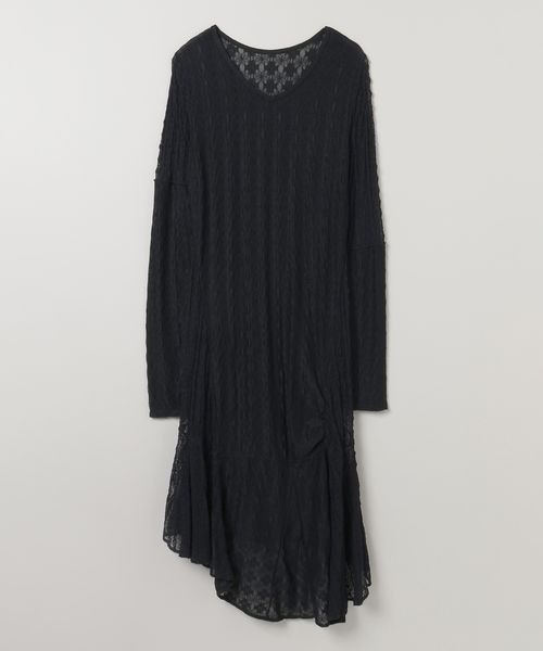 JEANASIS（ジーナシス）の「ハイショクステッチギャザーワンピース