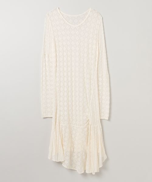 JEANASIS（ジーナシス）の「イレヘムレースミディワンピース/591135（ワンピース・レディース・オフホワイト/ブラック・FREE）」の17枚目の写真