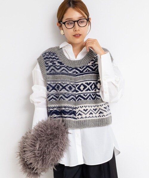 セール】ノルディック柄2WAYベスト（ベスト）｜NOLLEY'S（ノーリーズ