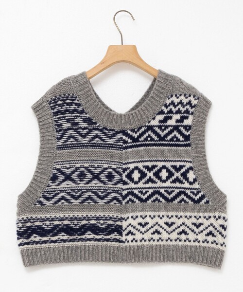 セール】ノルディック柄2WAYベスト（ベスト）｜NOLLEY'S（ノーリーズ