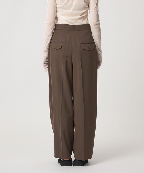 ASTRAET(アストラット)の「<ASTRAET>ギャバ タック バレルパンツ(その他パンツ・レディース・ブラック/ダークブラウン・1/0/2)」の14枚目の写真