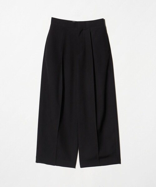 ASTRAET(アストラット)の「<ASTRAET>ギャバ タック バレルパンツ(その他パンツ・レディース・ブラック/ダークブラウン・1/0/2)」の7枚目の写真