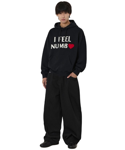 OY（オーワイ）の「『OY/オーワイ』NUMB PATCH HOODIE/NUMBパッチプルオーバーパーカー（パーカー・レディース・アイボリー/ブラック・M/L）」の17枚目の写真