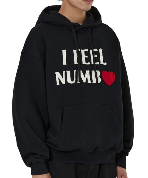 OY（オーワイ）の「『OY/オーワイ』NUMB PATCH HOODIE/NUMBパッチプルオーバーパーカー（パーカー・レディース・アイボリー/ブラック・M/L）」の14枚目の写真