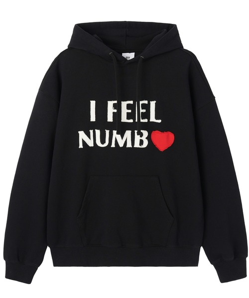 OY（オーワイ）の「『OY/オーワイ』NUMB PATCH HOODIE/NUMBパッチプルオーバーパーカー（パーカー・レディース・アイボリー/ブラック・M/L）」の9枚目の写真