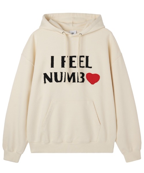 OY（オーワイ）の「『OY/オーワイ』NUMB PATCH HOODIE/NUMBパッチプルオーバーパーカー（パーカー・レディース・アイボリー/ブラック・M/L）」の11枚目の写真