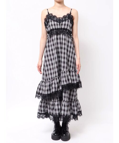 レースドッキングキャミワンピース（ワンピース）｜jouetie