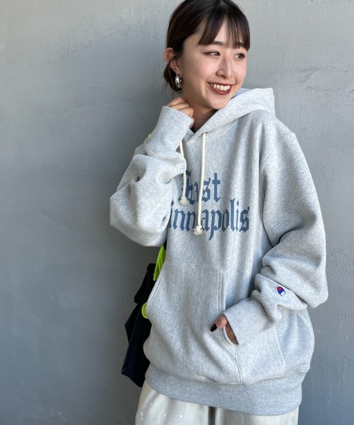 Champion/チャンピオン] リバースウィーブ カレッジロゴプリント