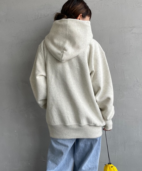 Champion（チャンピオン）の「[Champion/チャンピオン] リバースウィーブ カレッジロゴプリントスウェットパーカー（パーカー・レディース・グレー/ブラック/オートミール/ネイビー・XXL/XL/L）」の22枚目の写真