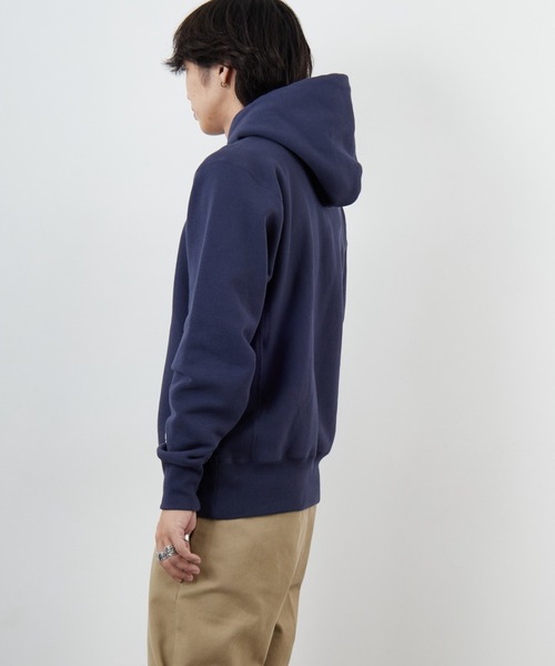 Champion / パーカー/M/コットン/NVY Champion/チャンピオン] リバースウィーブ カレッジロゴプリント