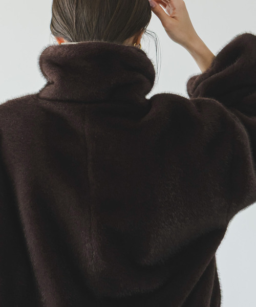 セール】エコファースタンドカラーミドルブルゾン（その他アウター