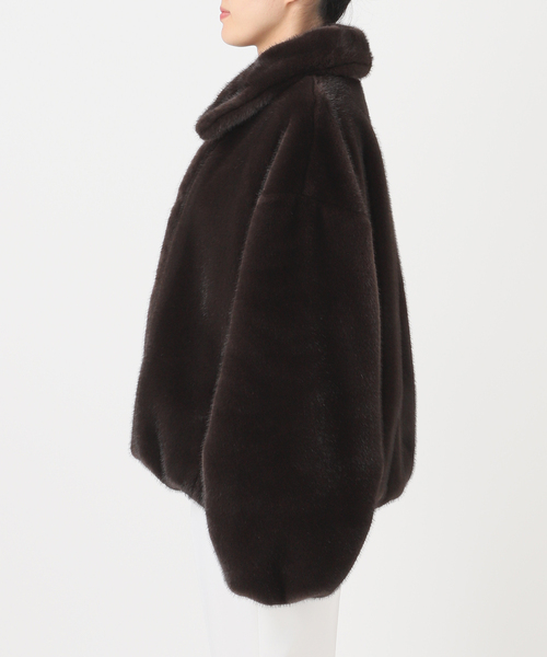 エコファースタンドカラーミドルブルゾン（その他アウター）｜NOBLE