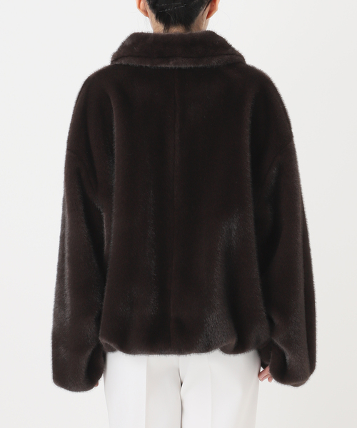 セール】エコファースタンドカラーミドルブルゾン（その他アウター