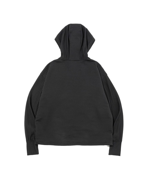 meanswhile(ミーンズワイル)の「Uneven Fabric Anorak Park(パーカー・メンズ・オフホワイト/ブラック・1(S))」の3枚目の写真